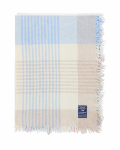 Lexington Multi Checked Recycled Wool Mix Pläd		