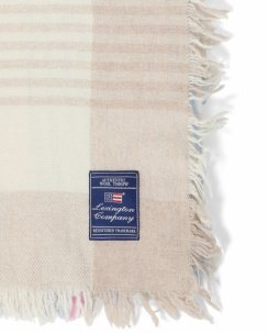 Lexington Multi Checked Recycled Wool Mix Pläd		