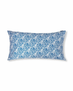 Lexington Flower Printed Cotton Sateen Örngott Blue/White