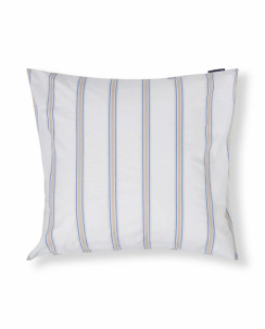 Lexington Dobby Striped Washed Cotton Percale Örngott White/Blue/Beige