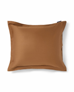 Lexington Solid Cotton Sateen Dynebetræk Sæt Fudge