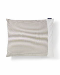 Lexington Striped Cotton Percale Dynebetrækssæt Olive/White