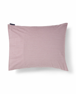 Lexington Striped Cotton Percale Sengetøjssæt Fig/White