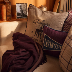 Lexington Frame Striped Recycled Wool Fig/Fudge 130x170 cm
