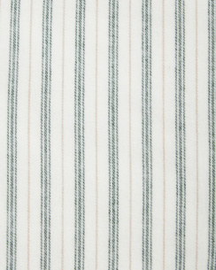 Lexington Stripe Cotton Flannel Påslakanset White/Green/Beige 