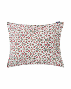 Lexington Flower Printed Sateen Påslakanset White/Red/Green/Beige