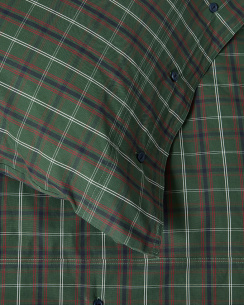 Lexington Checked Cotton Percale Påslakanset Green/Navy