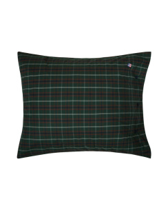 Lexington Checked Cotton Percale Påslakanset Green/Navy