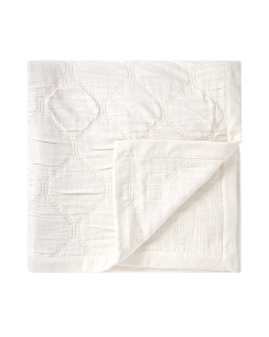 Lexington Jacquard Organic Cotton Överkast Light Beige