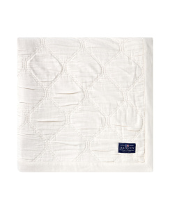 Lexington Jacquard Organic Cotton Överkast Light Beige