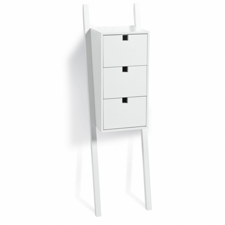 Mavis Luton Sängbord 3-Lådor (Vitlack) i gruppen Tillbehör / Möbler hos Sängvaruhuset Elgen (13323H)