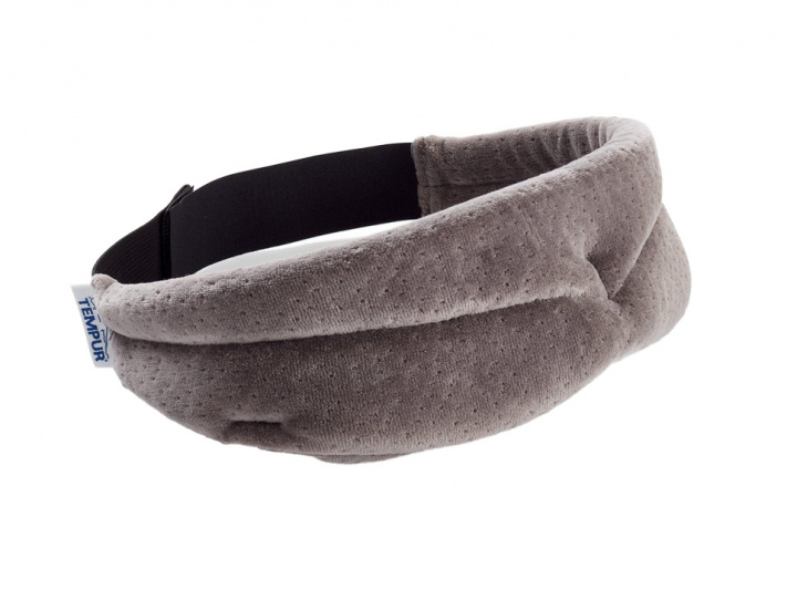 Tempur Sovmask i grå färg med justerbart band.