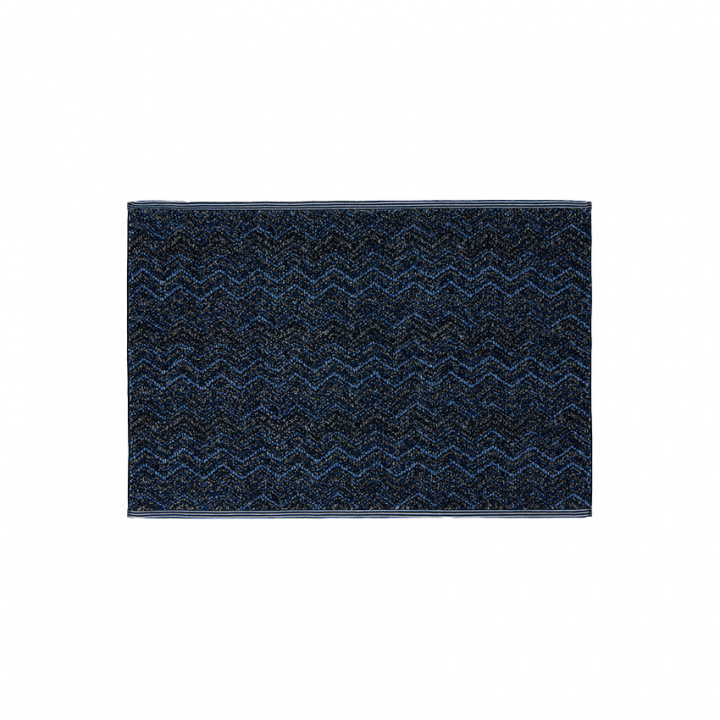 MISSONI Azul Bomulds Chevron Badeværelsesmåtte 60x90 cm i gruppen Sengesalg / Black Week - Sengvaruhuset Elgen / hos Sängvaruhuset Elgen (1D3SP99961_azul)