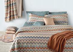 MISSONI Påslakan Andres Re-edition Black multicolor 160