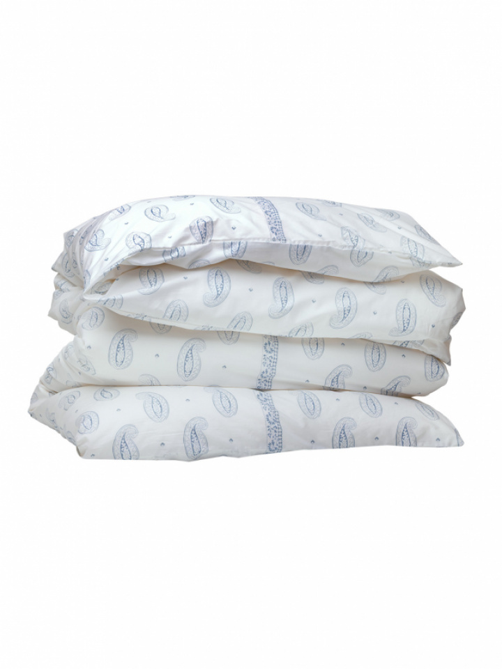 Mille Notti Serena Påslakan Vit/Blå