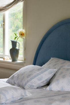 Mille Notti Serena Påslakan Vit/Blå