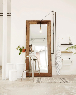 House Doctor Pure Sovrumsspegel Nature 95x210 cm