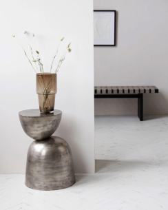 House Doctor Sängbord Heena Metal Oxidized