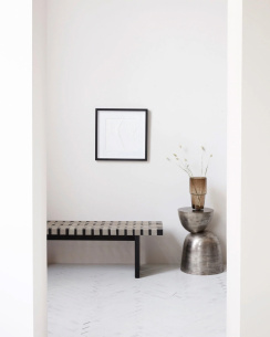 House Doctor Sängbord Heena Metal Oxidized