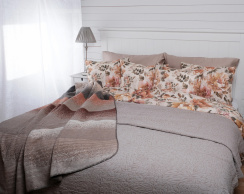 Varnamo of Sweden Påslakanset Rosendal Brun 