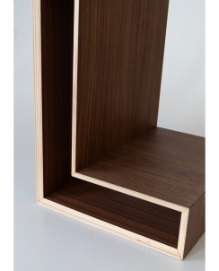 Maze L-Shelf Sängbord Valnöt
