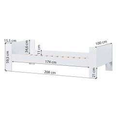 Hoppekids Pure Juniorsäng 90x200 cm
