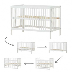 Hoppekids Ida-Marie Babysäng 60x120 cm Vit