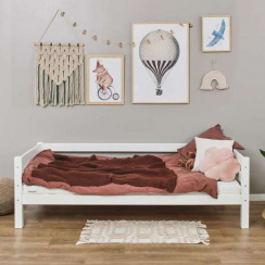 Hoppekids Eco Luxury Juniorsäng med ryggstöd 90x200 cm