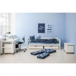 Hoppekids Eco Luxury Juniorsäng med ryggstöd 90x200 cm