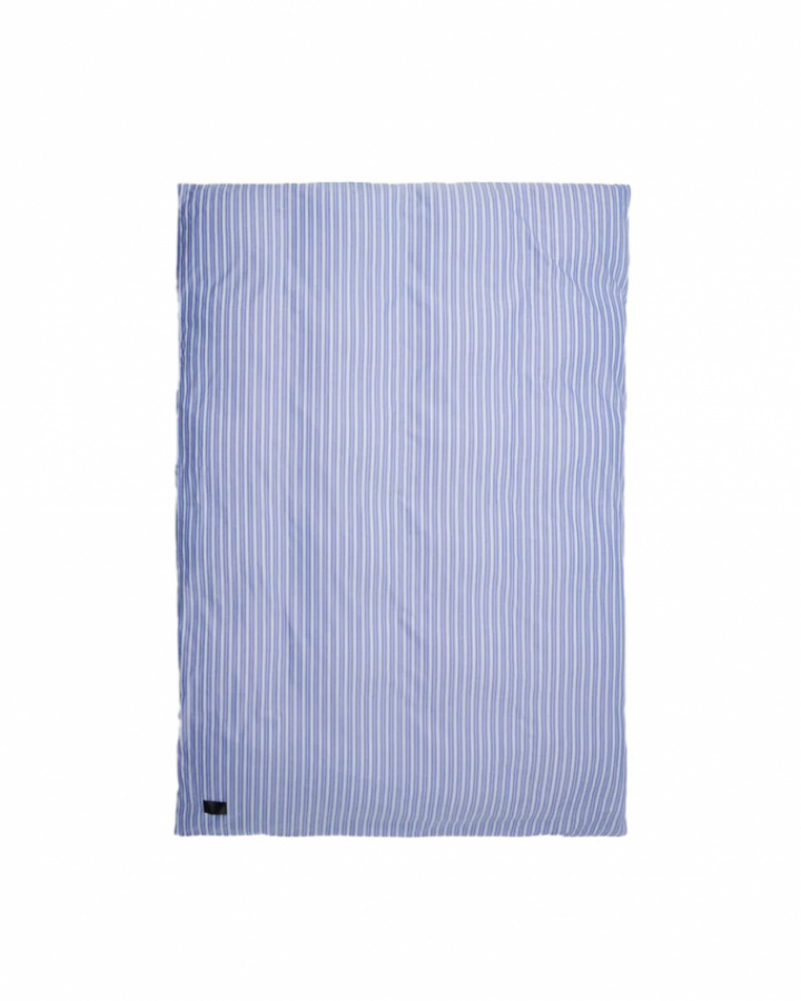 Magniberg Wall Street Oxford Påslakan Stripe Medium Blue