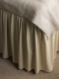 Mille Notti Laura Sengetæppe Stripe Beige