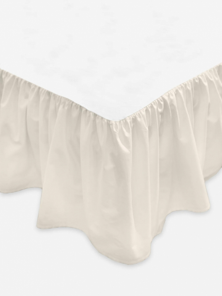 Mille Notti Laura Sängkappa Solid Off-White