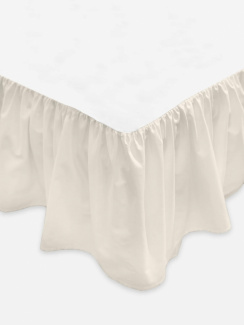 Mille Notti Laura Sängkappa Solid Off-White