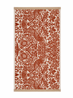 William Morris Badrumsmatta Strawberry Thief Linen/Rust 50x90 cm
