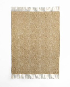 William Morris Pläd Marigold Hessian Natural 