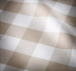 Hästens 2000T Kontinentalsäng Silver Beige Check 210x210 cm