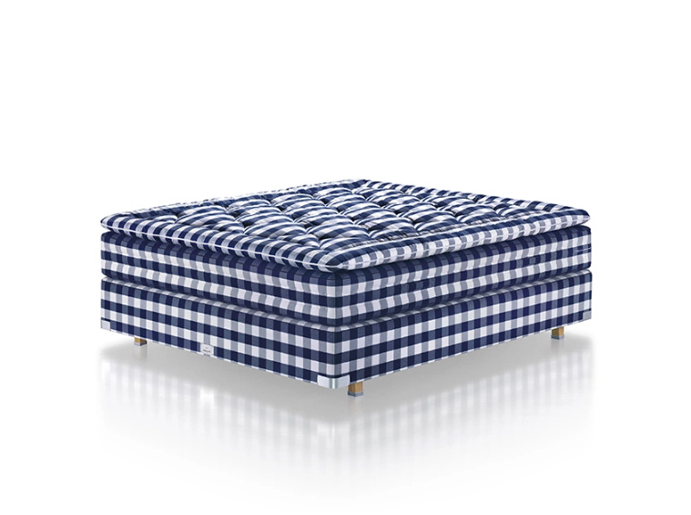 Hästens 2000T Kontinentalsäng Silver Beige Check 180x210 cm