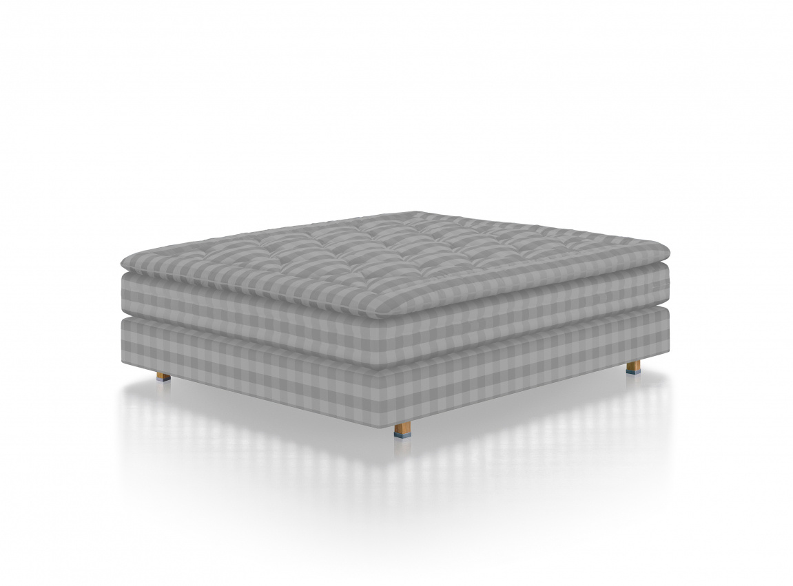 Hästens Eala Kontinentalsäng Solid Grey Check