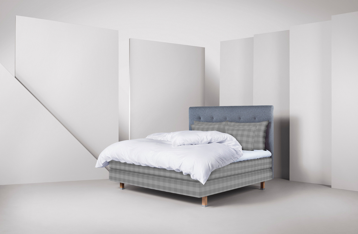 Hästens Maranga Jenkkisänky Solid Grey Check