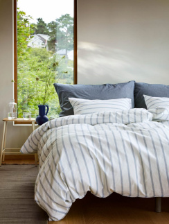 Hoie Påslakanset Eilert Denimblå 150x210 cm