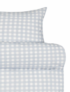 Høie pussilakanasetti Birk pesty sininen 150x210 cm