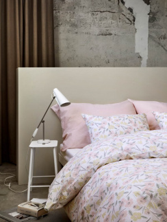 Høie pussilakanasetti Dorthe vaaleanpunainen 150x210 cm