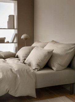 Hoie Pussilakanasetti Harmoni Beige 150x210 cm