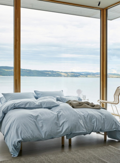 Hoie Dynebetræk Sæt Fröja Dämpad Blå 150x210 cm