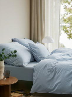 Hoie Dynebetræk Sæt Fröja Dämpad Blå 150x210 cm