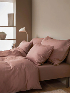 Hoie Påslakanset Harmoni Varm Rosa 150x210 cm