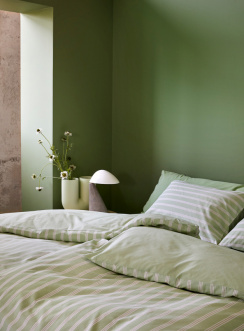 Hoie Sengetøjssæt Ylva Forårsgrøn 150x210 cm