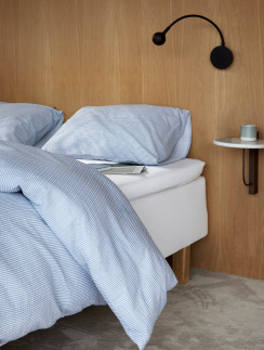 Hoie Dynebetræk Sæt Lykke Denimblå 150x210 cm