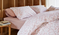 Hoie Sengetøjssæt Thale Dusch Rosa 150x210 cm