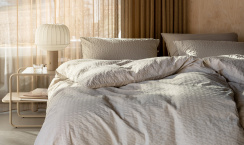 Hoie Påslakanset Luna Beige 150x210 cm